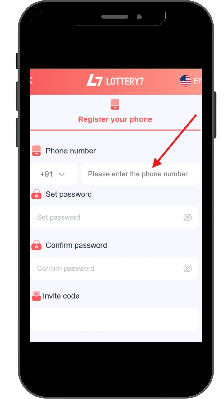 Enter your active mobile number